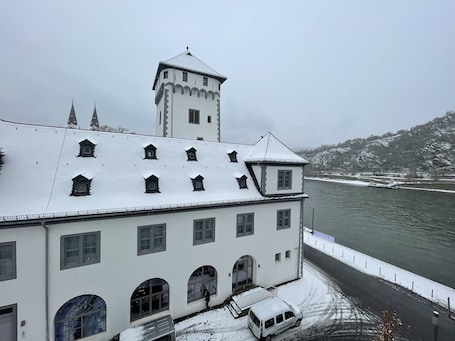 Vista del balcón. Hotel Rheinlust