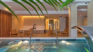 Sauna, bañera de hidromasaje, tratamientos corporales