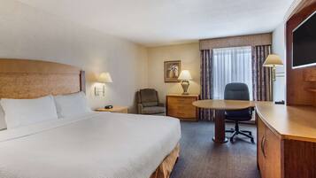 Room, 1 King Bed, Non Smoking | Premium bedding, pillow-top beds, desk, blackout curtains