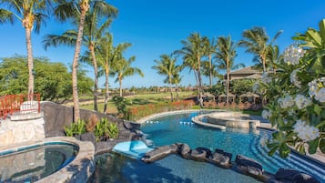 Outdoor pool, pool cabanas (surcharge), pool umbrellas