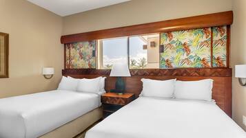 2 bedrooms, premium bedding, down comforters, pillowtop beds