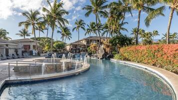 Outdoor pool, pool cabanas (surcharge), pool umbrellas