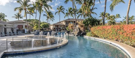 Outdoor pool, cabanas (surcharge), pool umbrellas