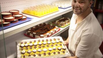 Daily buffet breakfast (EUR 6 per person)