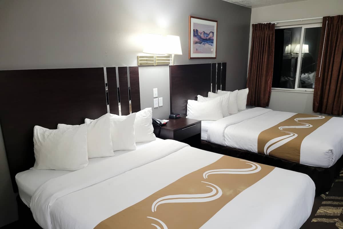 Desk, blackout curtains, free WiFi, bed sheets