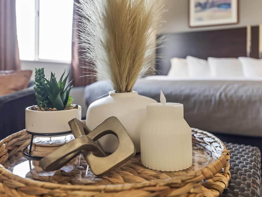 Desk, blackout drapes, free WiFi, bed sheets