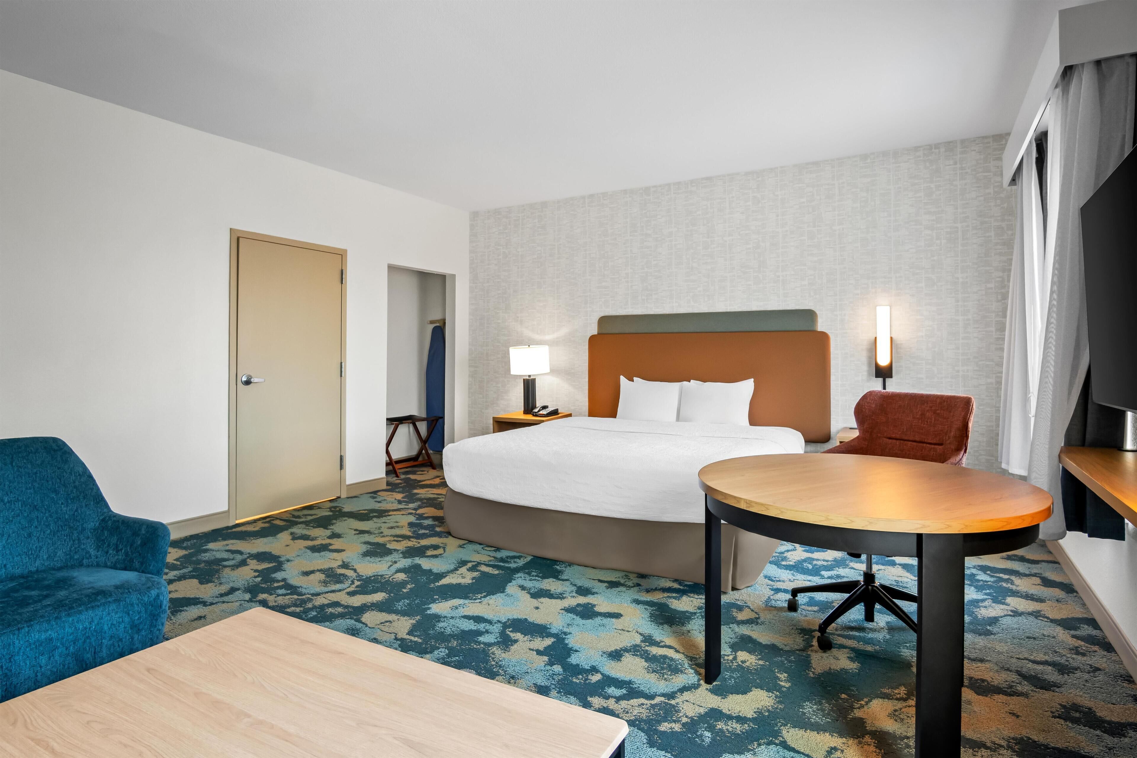 Coffres-forts dans les chambres, bureau, rideaux occultants