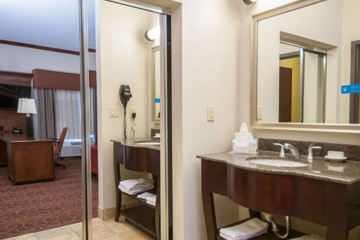 In-room safe, desk, blackout curtains, iron/ironing board