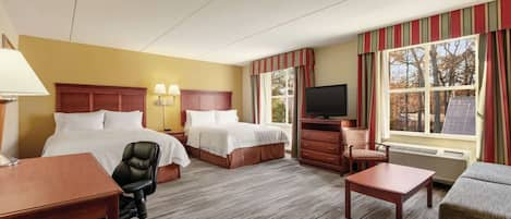 Signature Studio Suite, Multiple Beds | Premium bedding, in-room safe, desk, laptop workspace