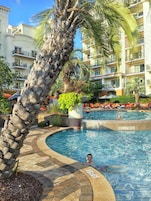 Indoor pool, outdoor pool, open 6:00 AM to 10:00 PM, free pool cabanas