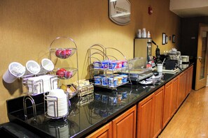 Free daily buffet breakfast