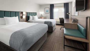 Rom, 2 dobbeltsenger, ikke-røyk | Allergitestet sengetøy, skrivebord og skrivebord for bærbar PC