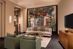 Lobby lounge, ocean views