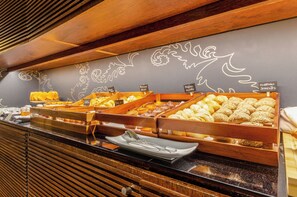 Daily buffet breakfast (EUR 15 per person)