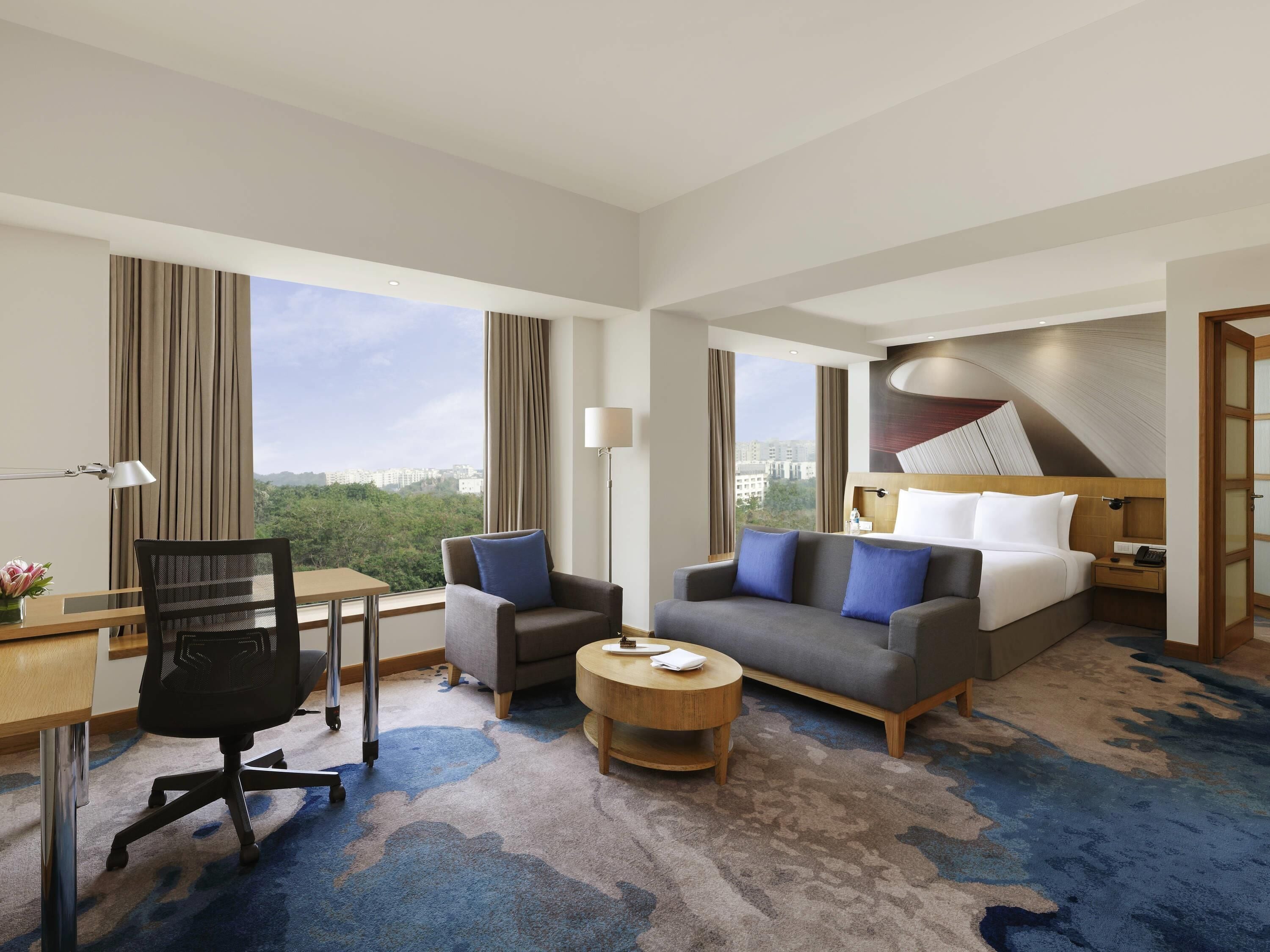 高級寢具、舒適加層、迷你吧、客房內保險箱