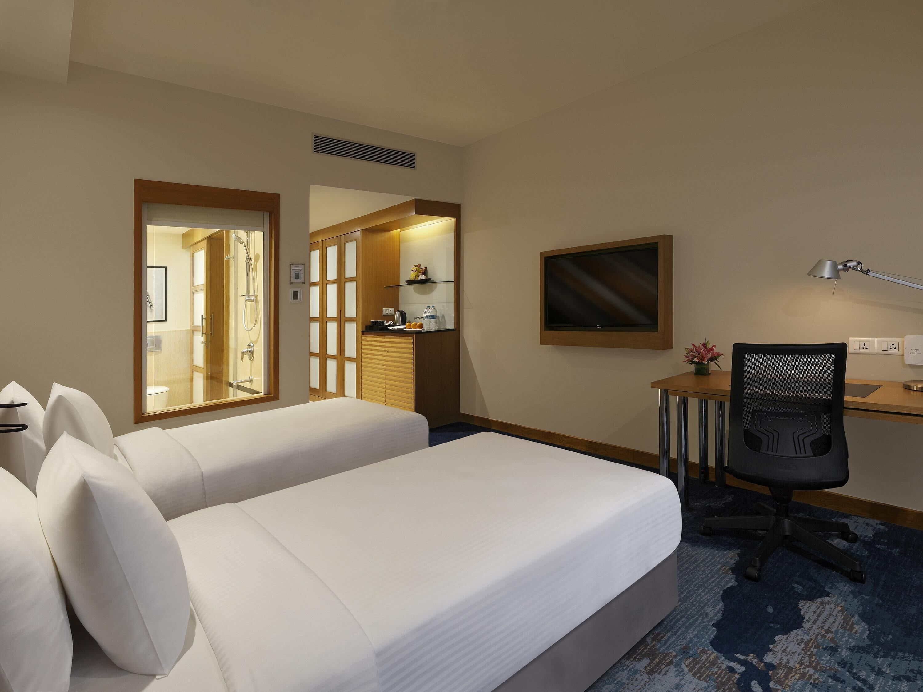 標準客房, 2 張單人床 | 高級寢具、舒適加層、迷你吧、客房內保險箱