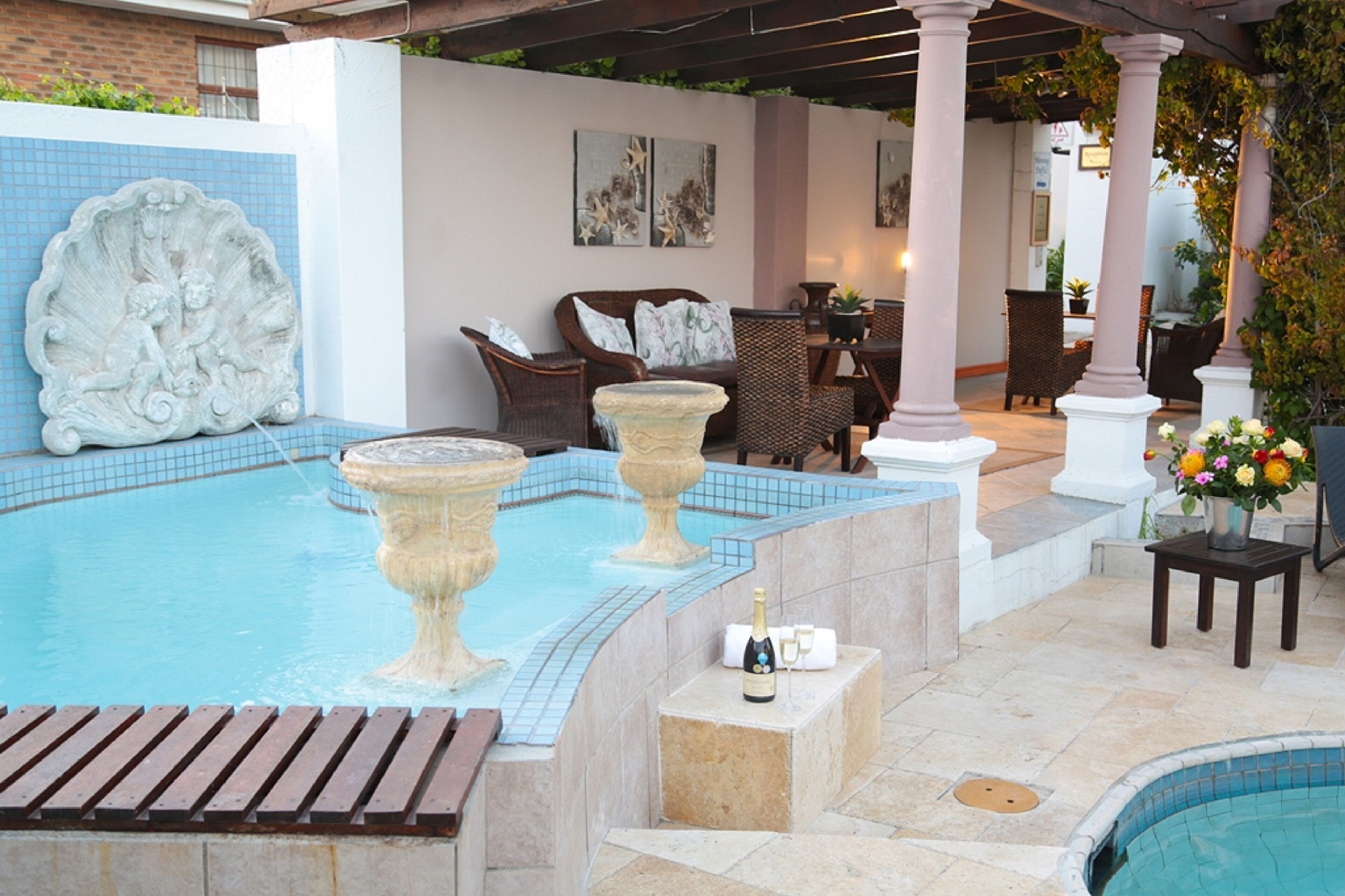 Outdoor pool, open 8:00 AM to 7:30 PM, pool umbrellas, sun loungers