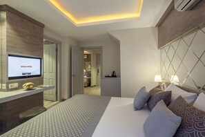 Park Villa Family 2 Bedrooms | Premium bedding, free minibar, in-room safe, soundproofing - Hotel Turan Prince - All Inclusive (Manavgat)