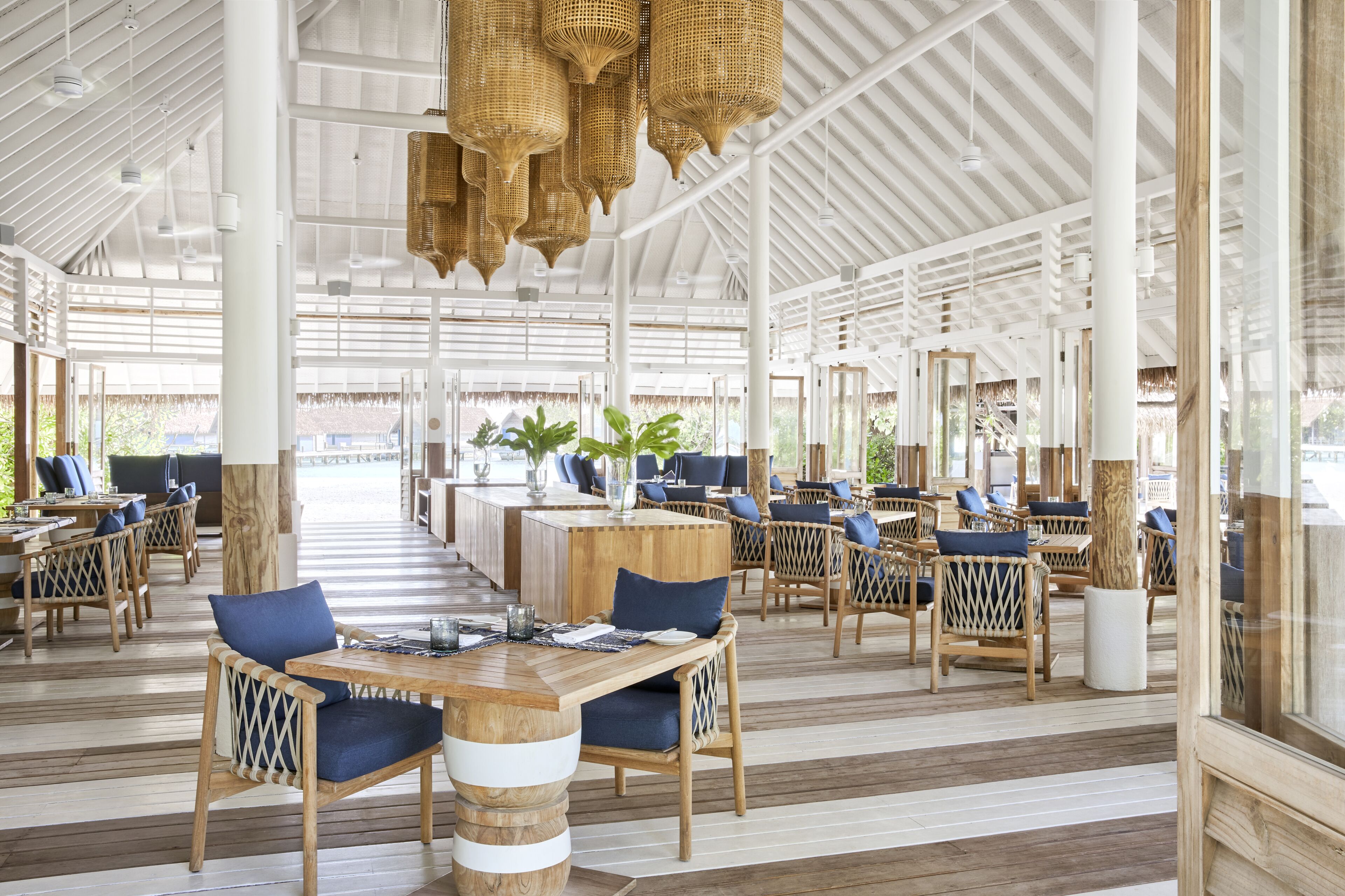 breakfast, lunch, dinner served; beach views