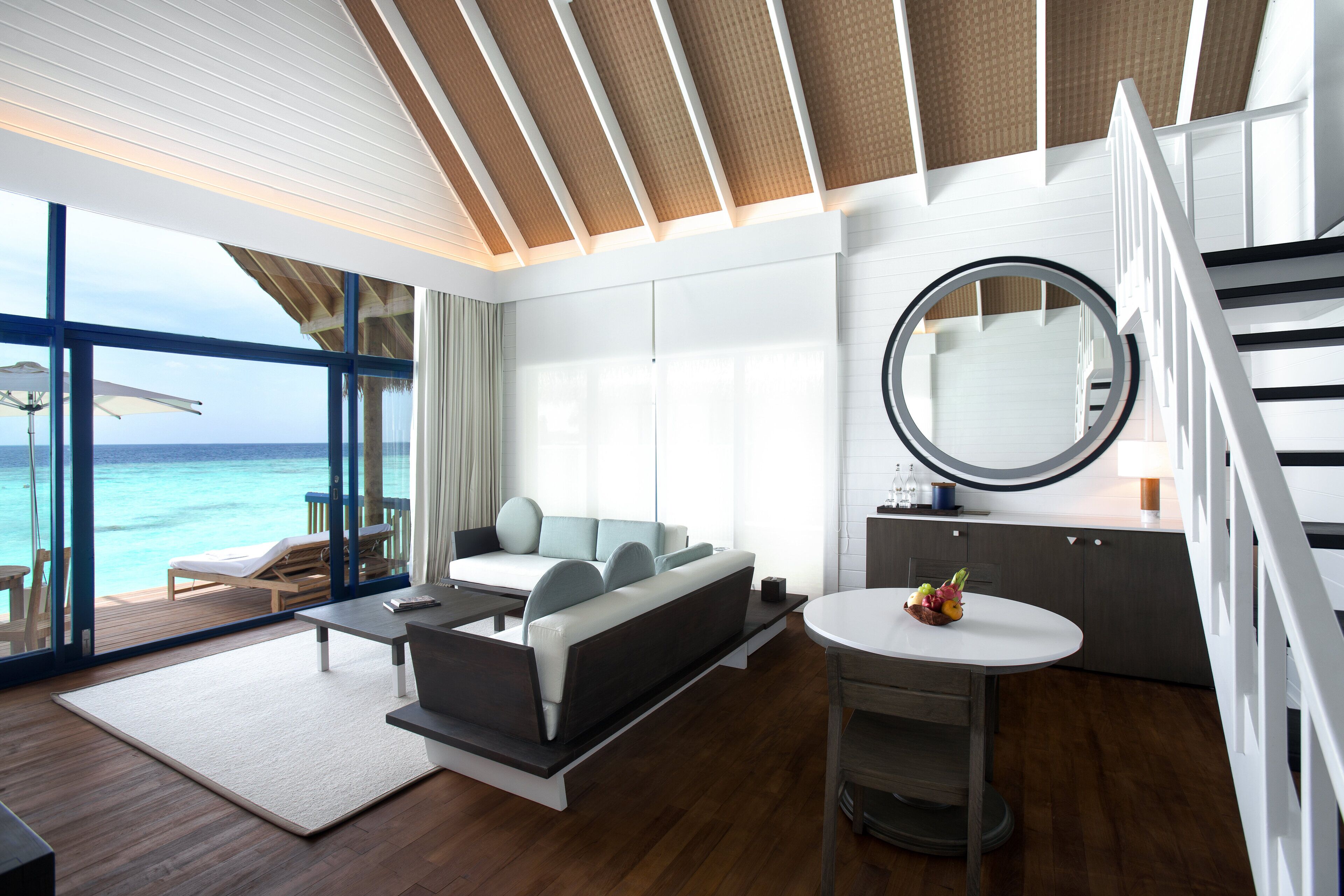 villa, overwater (dhoni loft) | egyptian cotton sheets, premium bedding, minibar, in-room safe