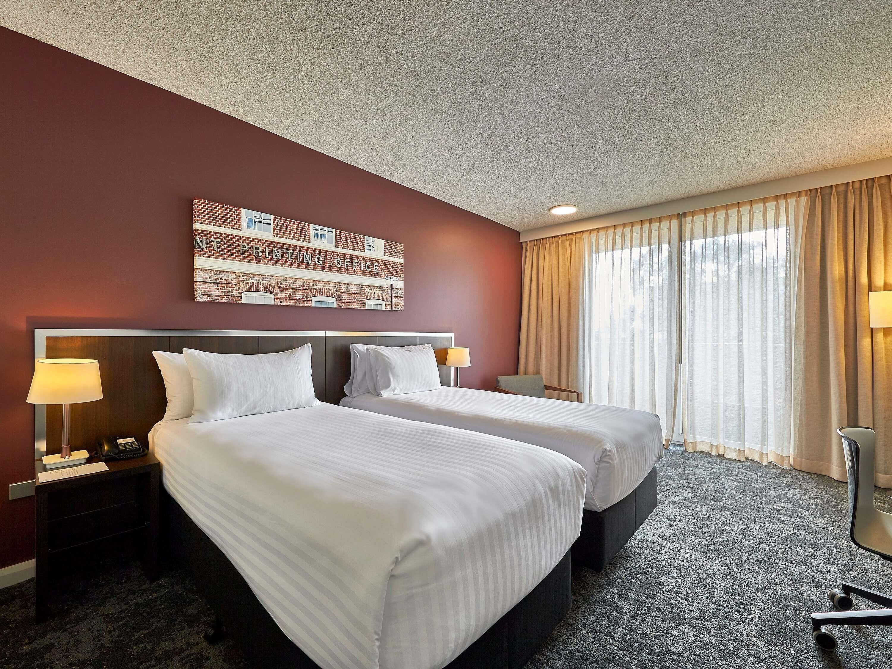 Standard Room, 2 Twin Beds | In-room safe, desk, laptop workspace, blackout drapes