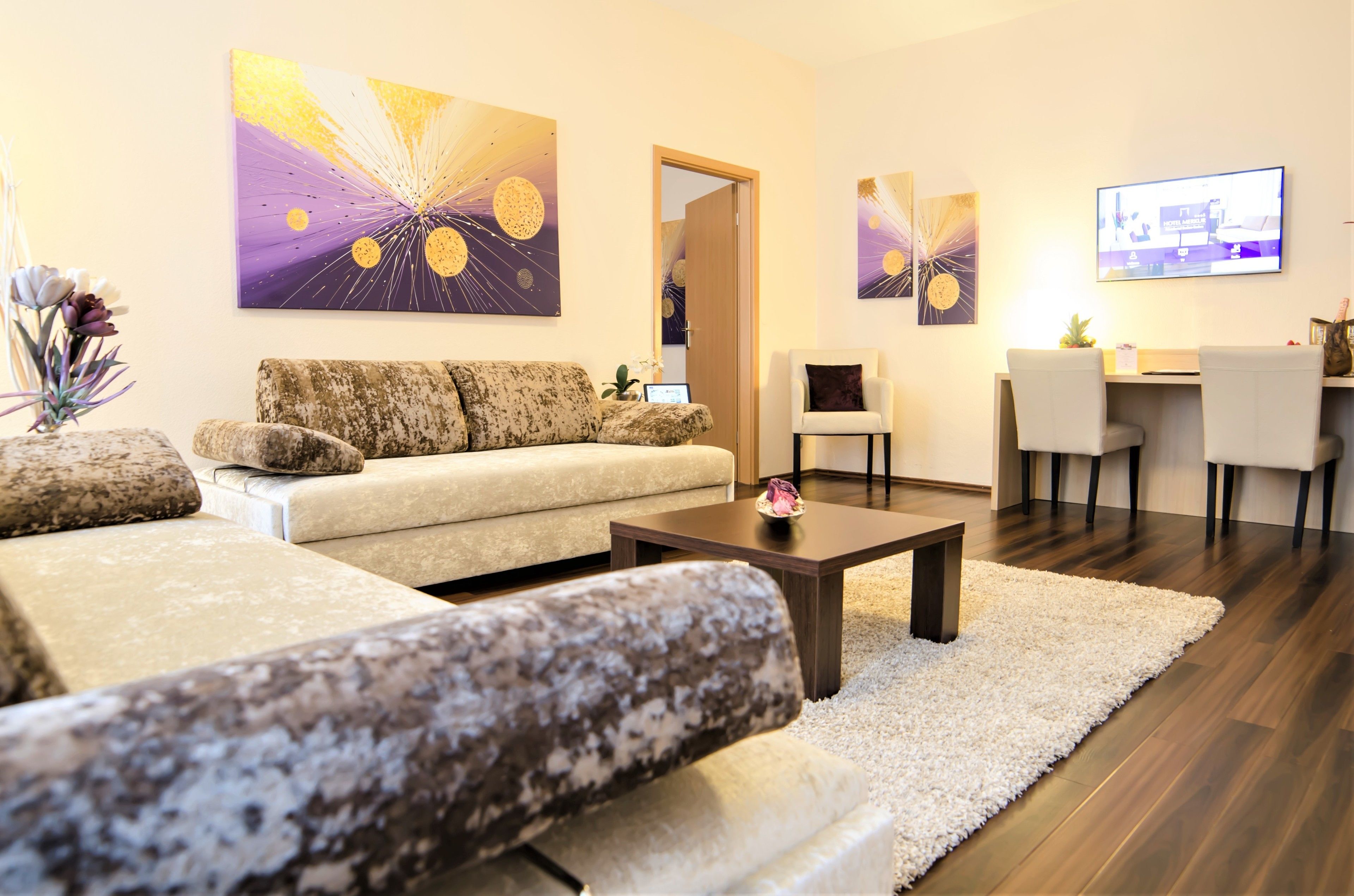 lcd tv, dvd player, pay films