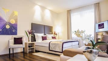 Superior-Doppelzimmer | Allergikerbettwaren, Daunenbettdecken, Minibar, Zimmersafe