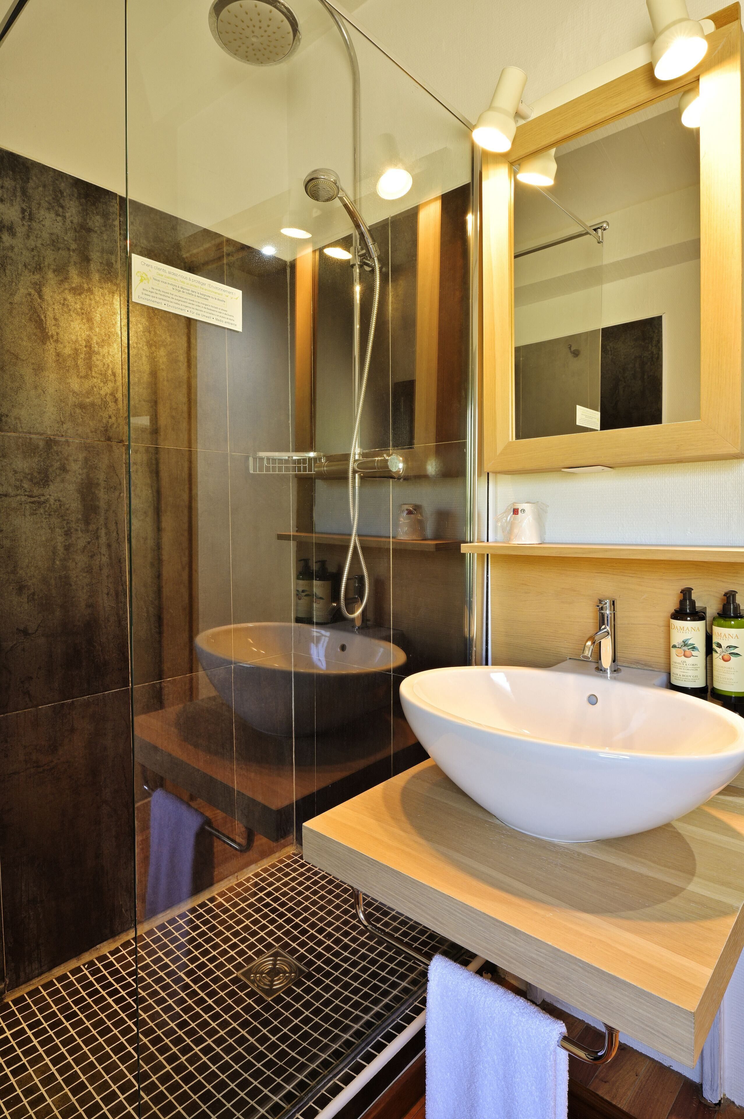 single room, garden view (bar) | bathroom | shower, free toiletries, hair dryer, towels