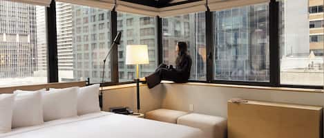 Penthouse (Suite) | Draps en coton égyptien, literie de qualité supérieure