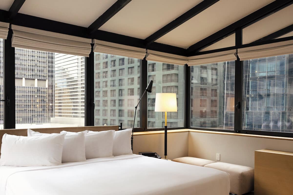 Penthouse (Suite) | Egyptian cotton sheets, premium bedding, in-room safe, blackout drapes