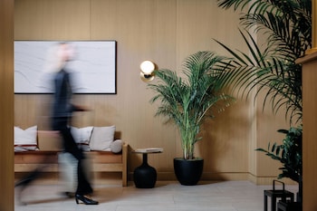 Reception area at Aura Hotel Times Square