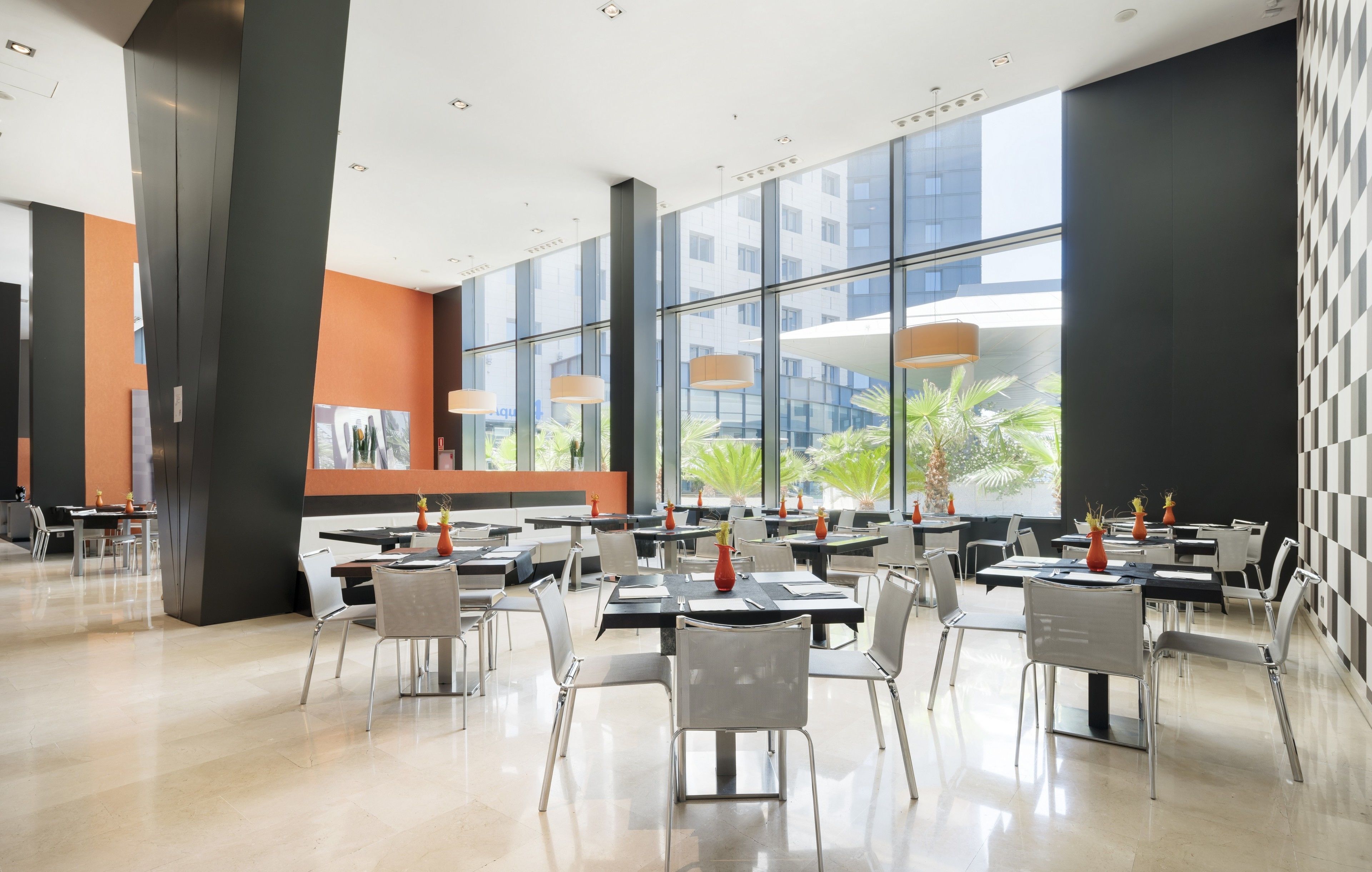 breakfast served, garden views