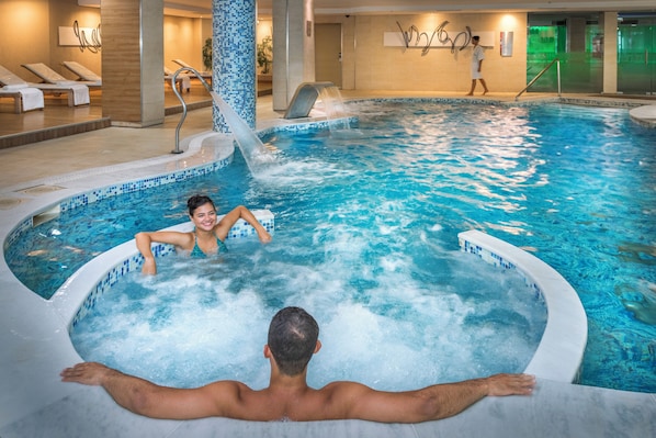 Sauna, hot tub, body treatments, aromatherapy, body wraps, body scrubs