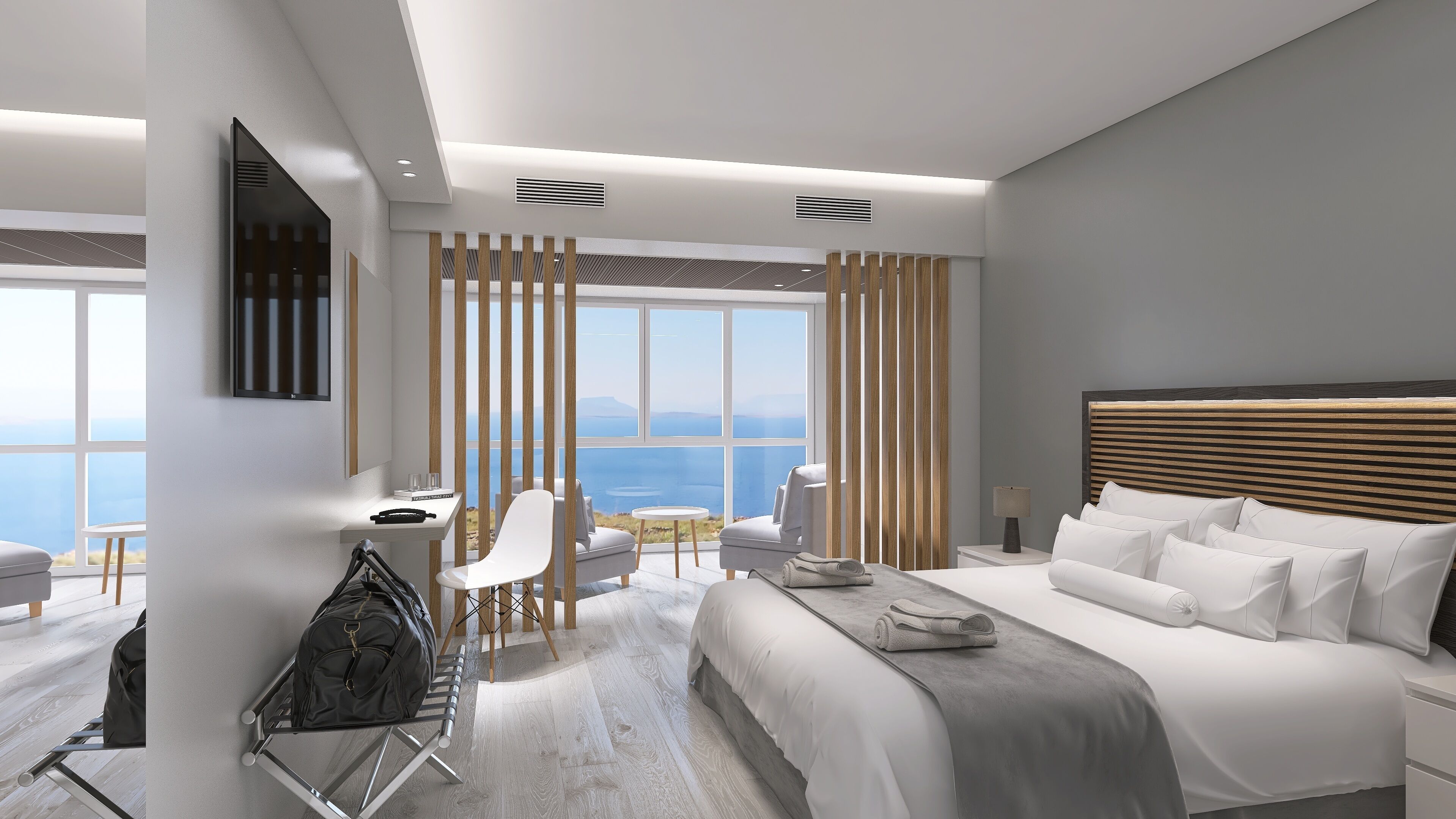 Junior Studio Suite, Partial Sea View | Free WiFi, bed sheets