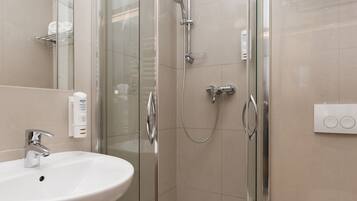 Free toiletries, hair dryer, towels