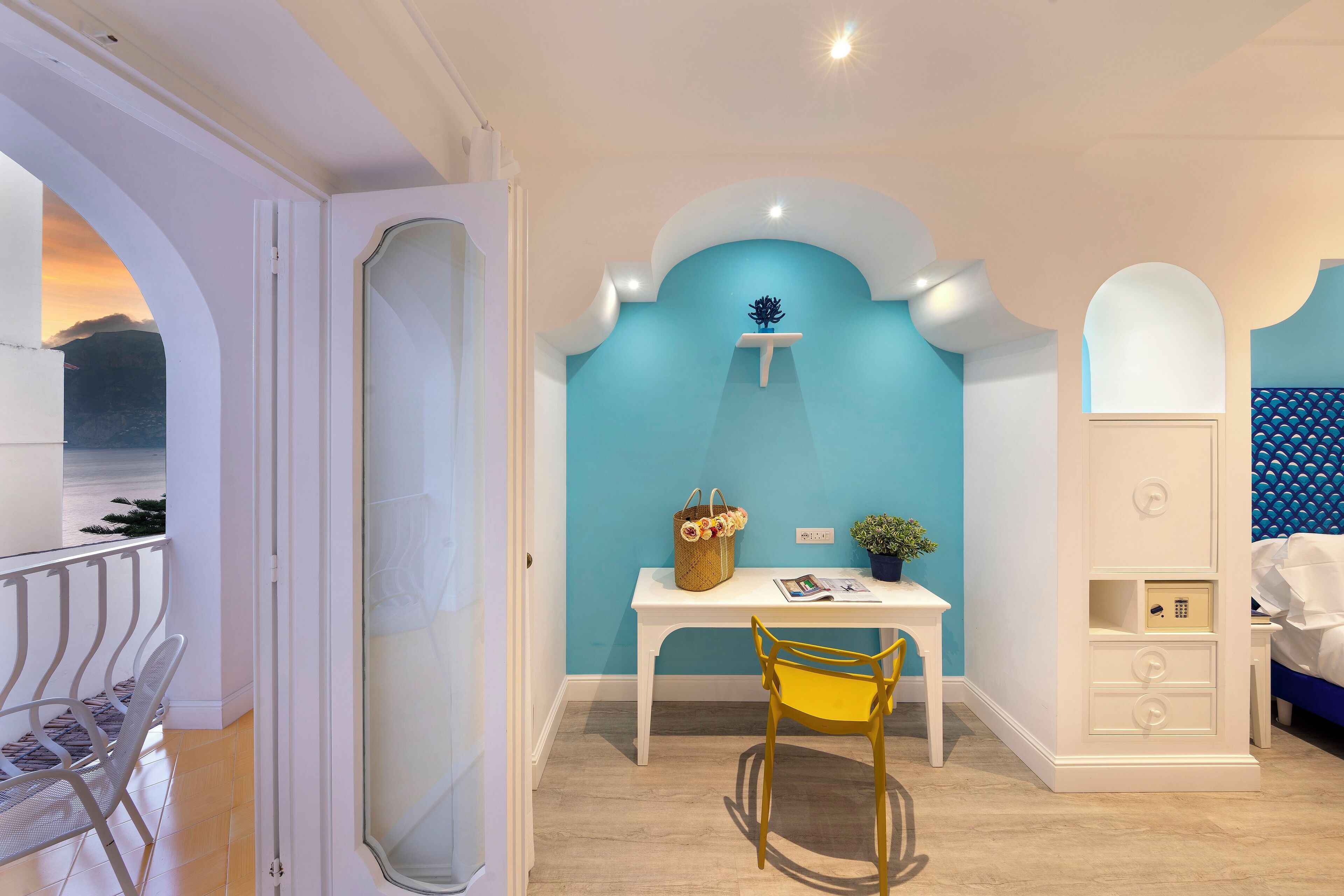 Superior Quadruple Room, Balcony, Partial Sea View | View from room