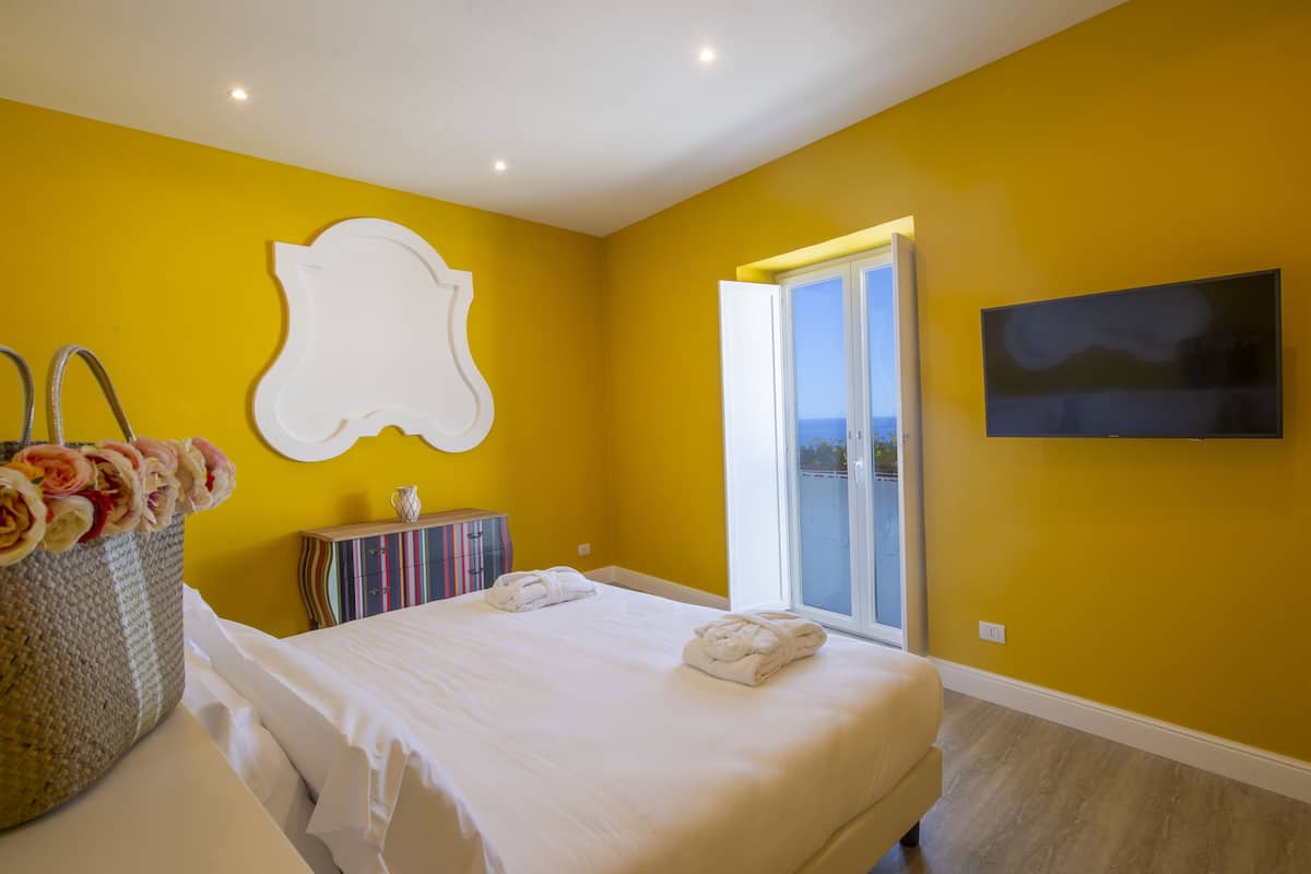 Apartment, Sea View, Annex Building | Down comforters, minibar, in-room safe, individually furnished