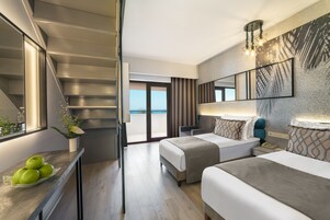 Ropa de cama de alta calidad y minibar con artículos gratuitos 