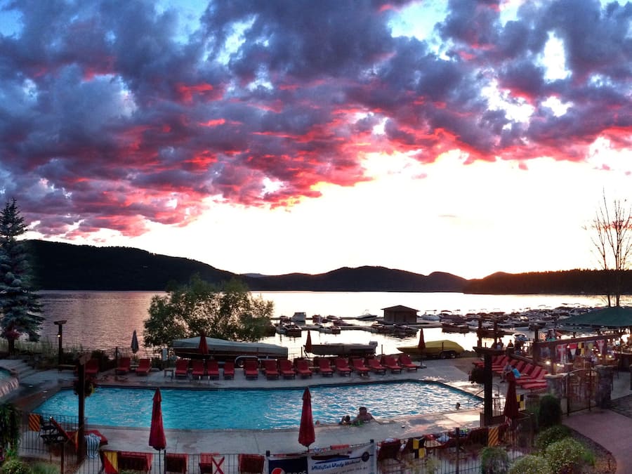 Uitzicht vanuit accommodatie