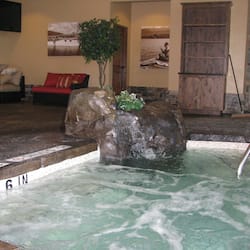 Indoor pool, outdoor pool, pool umbrellas, sun loungers