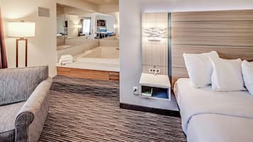 Standard Room, 1 King Bed, Non Smoking, Jetted Tub | Pillowtop beds, in-room safe, laptop workspace, iron/ironing board