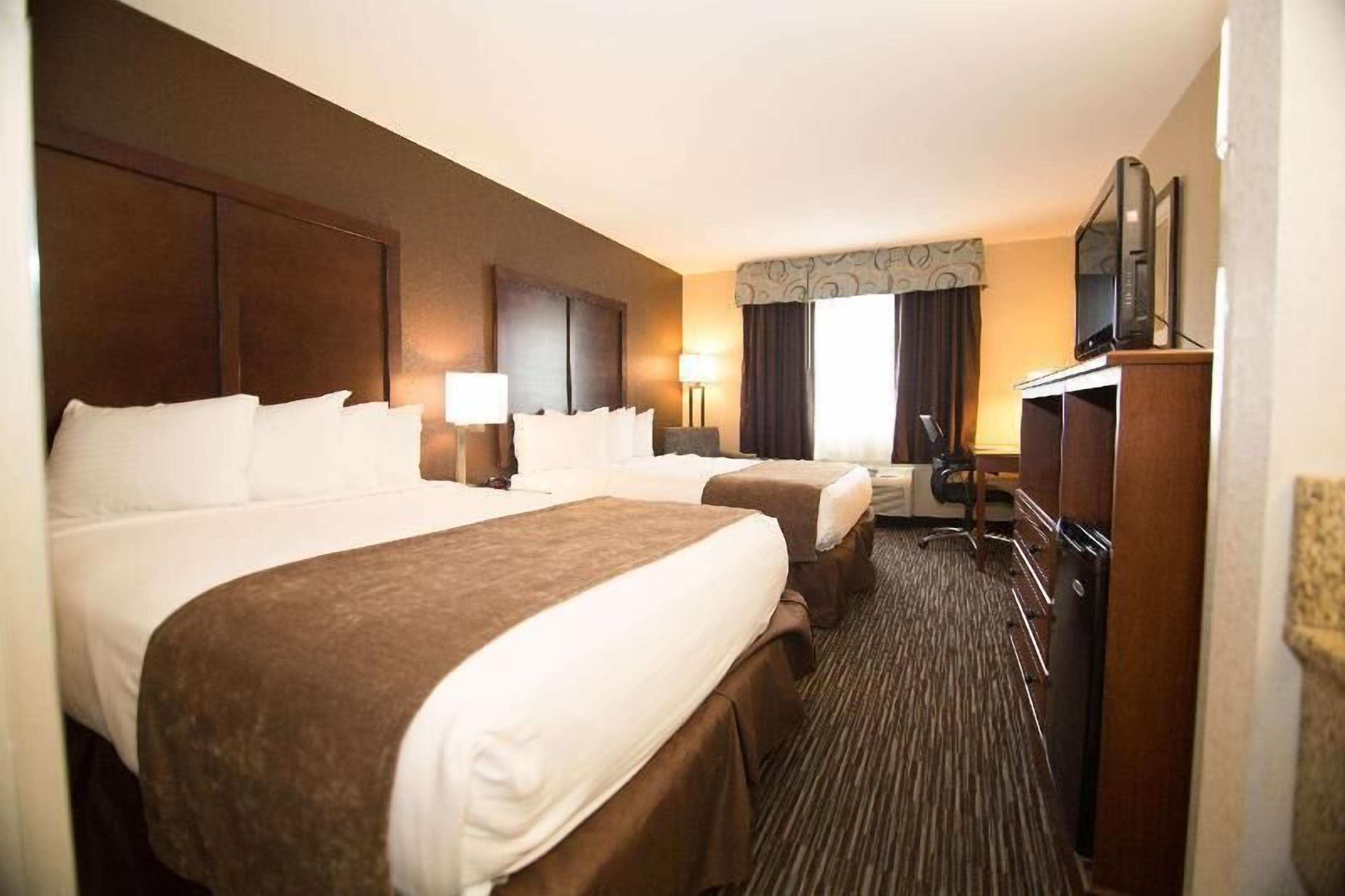Pillow-top beds, in-room safe, laptop workspace, iron/ironing board