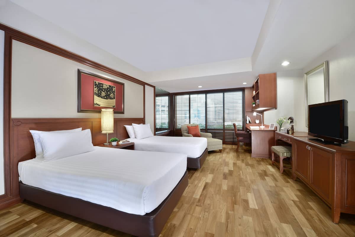 1 Bedroom Executive Twin Bed | Egyptian cotton sheets, premium bedding, minibar, in-room safe