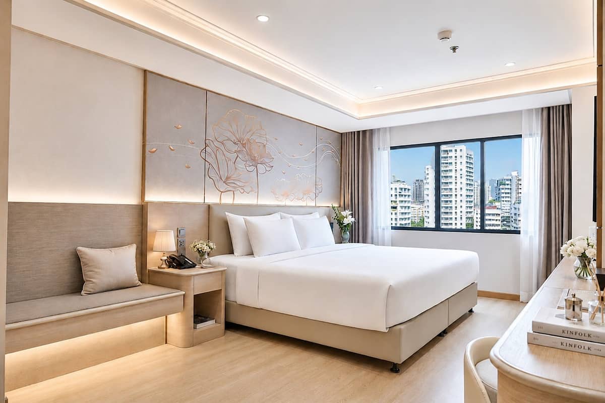Two-Bedroom Family Deluxe | 房內夾萬、熨斗/熨衫板、免費 Wi-Fi、床單