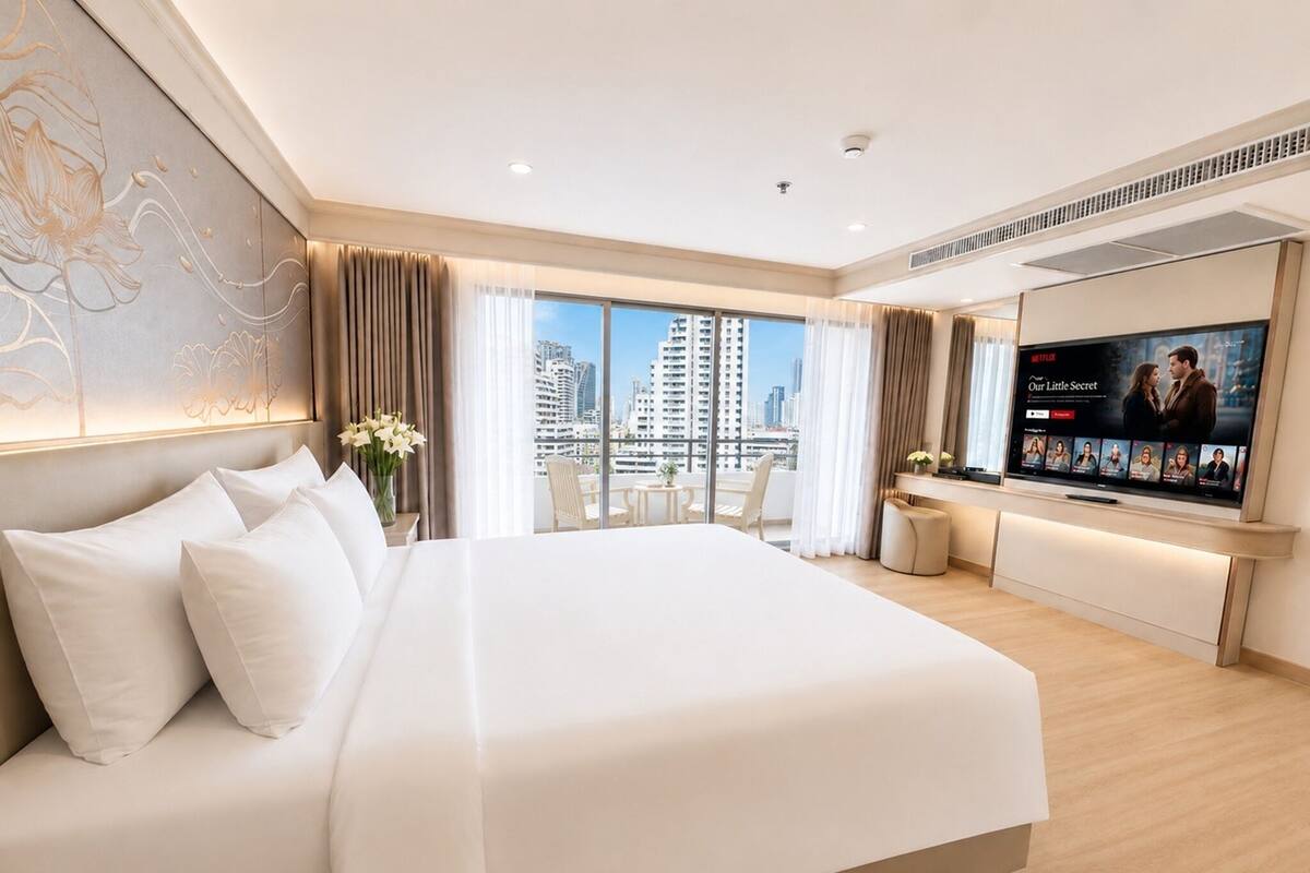 Three-Bedroom Family Grand Suite | 房內夾萬、熨斗/熨衫板、免費 Wi-Fi、床單