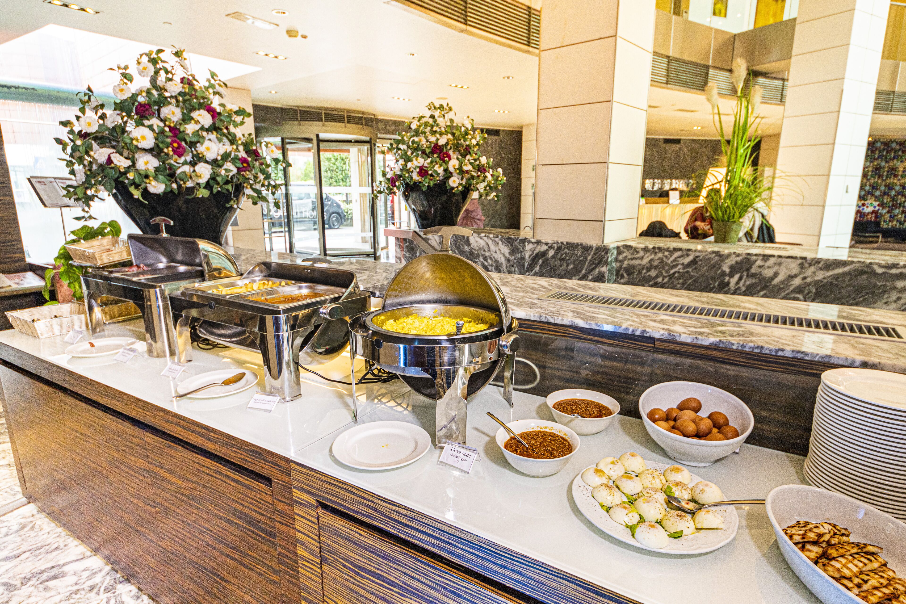daily buffet breakfast (eur 15 per person)