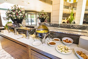 Daily buffet breakfast (EUR 15 per person)