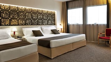 Ropa de cama de alta calidad, edredón y minibar