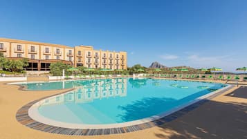 Double Room, 1 Double or 2 Single Beds, Balcony, Pool View | View from room