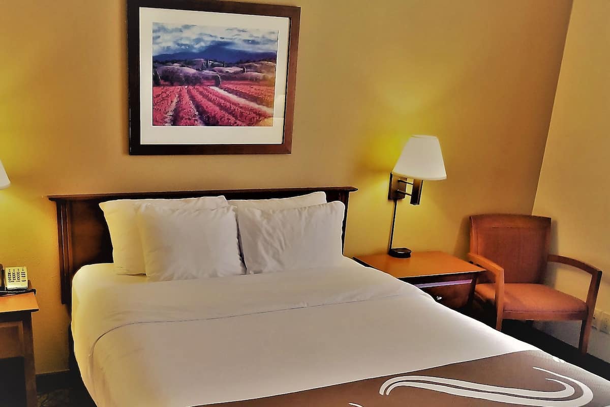 Pillowtop beds, blackout drapes, iron/ironing board